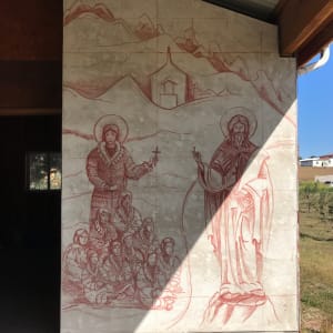 Sinopia for Saint Herman & Saint Peter The Aleut Fresco Fresco by iLia Fresco