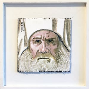 Study for St. Innocent wall fresco sgraffito icon for Project Mexico prayer pavilion by iLia Fresco