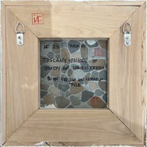 Tuscan Hillside Fresco – study on sand intonaco for Canaan Builders Fresco by iLia Fresco 