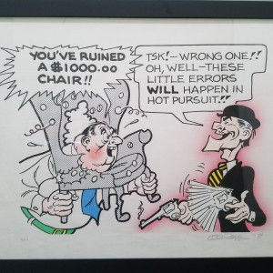 $1000 Chair - s&n canvas print by Al Capp