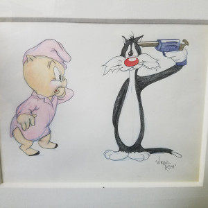 Porky & Sylvester by Virgil Ross