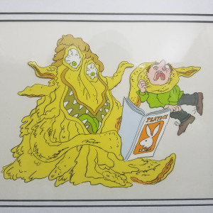 Playboy TV cel by Gahan Wilson