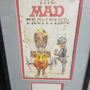 The Mad Frontier - prelim cover artwork by Kelly Freas
