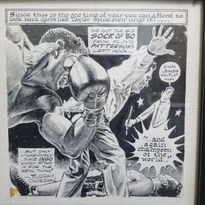 Floyd Patterson fight by Murray Olderman