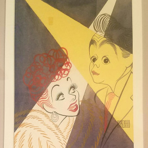 Lucy Desi watercolor by Al Hirschfeld