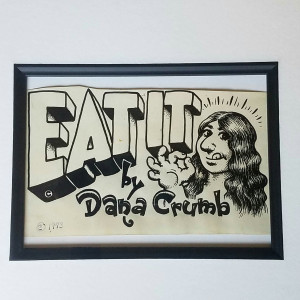 Los Angeles Free Press "Eat It" Dana Crumb Column Illustration (1973) by Robert Crumb