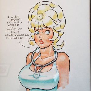 "I wish those doctors would warm their stethoscopes elsewhere!" by Will Elder, Image 1.
