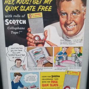 Andy Devine Scotch Tape ad - original painting by Mayo Olmstead 
