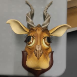 Fuzzle Deer Taxidermy Sculpture by Carl Turner