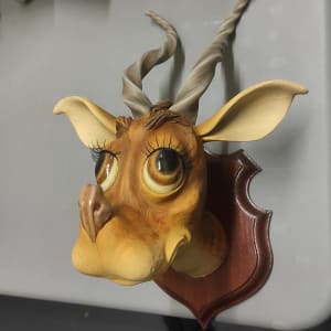 Fuzzle Deer Taxidermy Sculpture by Carl Turner 