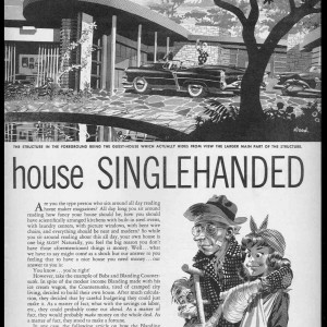 "They Built Their Dream-House Singlehanded"  pg2  MAD #25  by Wally Wood 