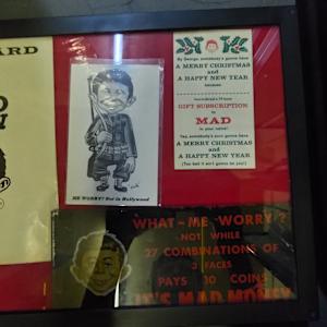 Mad, "What - Me Worry" buttons and paraphernalia 