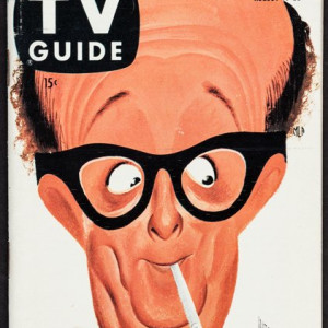 Phil Silvers - TV Guide cover painting  (1957) by Al Hirschfeld 
