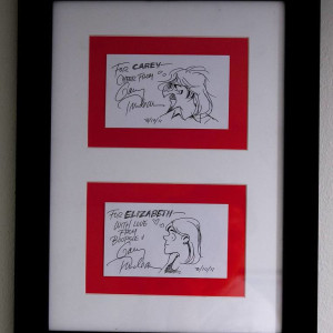 Zonker & Boopsie sketches by Garry Trudeau