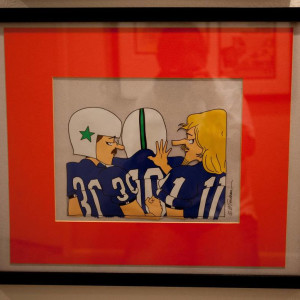 Zonker football cel by Garry Trudeau