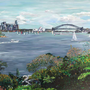 Sydney Harbour from Greycliffe House Vaucluse by Rachel Rae