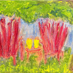 Red Chairs by Henk Jonker