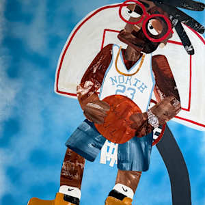 I’ll leave my footprints in the sky (Hoop dreams never die, No. 2) by Jess Owens-Young, Image 1.