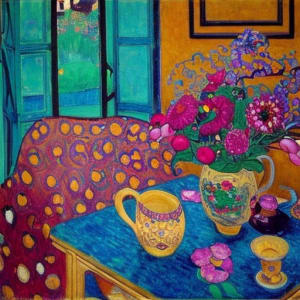Modern Still Life Semi Abstract by Karla Cohen