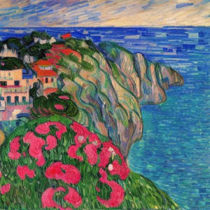 Modern Seascape Italy by Karla Cohen
