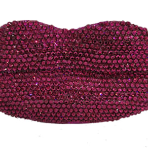 Mini's - X Large Lips Ruby Swarovski by Maricela Sanchez