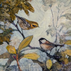 Townsend's Warbler and Chickadee by Floy Zittin