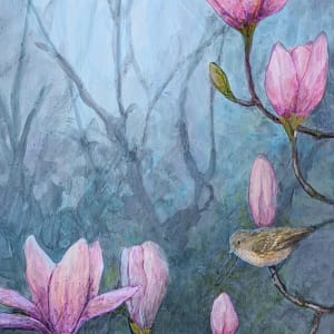 Warblers and Magnolia by Floy Zittin, Image 1.