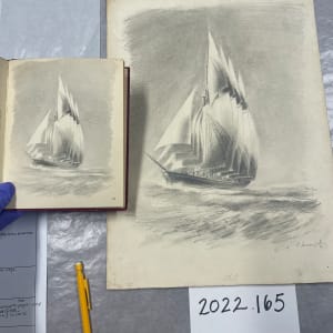 Untitled (Five Masted Schooner) by Michael Lester, Image 2.