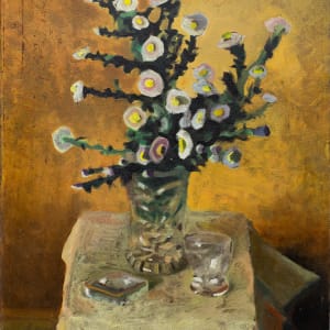 Michaelmass Daisies (Alternate Title: Floral Still Life with Glass) by Michael Lester