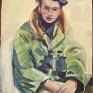 Untitled (Portrait of Crewmate on S.S. Krosno) by Michael Lester, Image 1.