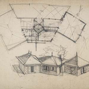 Untitled (Belmont Cottage Sketch) by Michael Lester, Image 2.