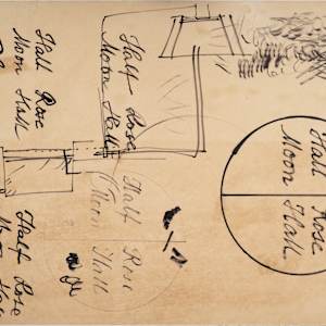 Untitled (Half Moon Sugar Mill Sketch I) by Michael Lester, Image 2.