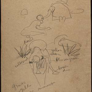 Untitled (Mr. George Clenon, Hubert Rickets, and Eric James at Work) by Michael Lester, Image 1.