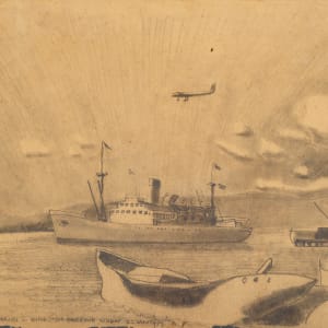 Untitled (S.S. Gulfito arrival at Kingston Harbor”) by Michael Lester