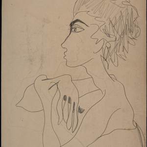 Untitled (Woman in Profile) by Michael Lester, Image 1.