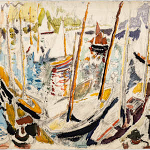 Untitled (Garlandstone/Ship at Harbour), by Michael Lester, Image 1.