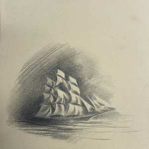 Untitled (Three Masted Ship) by Michael Lester