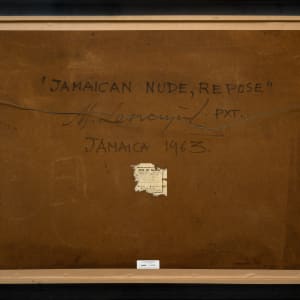 Jamaica Nude, Repose (Alternate Title, "Reclining Nude on Turquoise") by Michael Lester, Image 1.