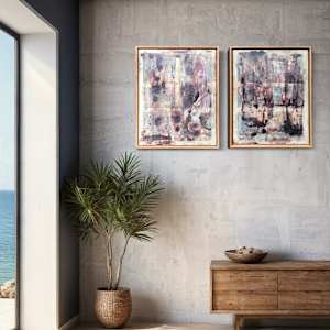 Passers By (ii) by Helen Keen  Image: Diptychs #577 & #578