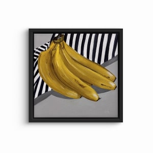 Bananas On Table| Framed by amanda rubenstein 