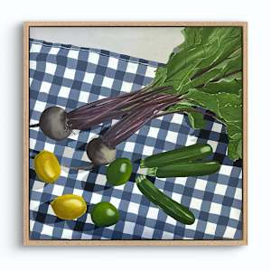 Beetroot On Table | Framed by amanda rubenstein 