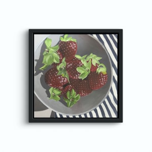 Bowl Of Strawberries | Framed by amanda rubenstein 