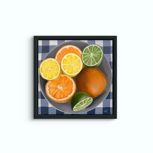 Citrus In Bowl | Framed by amanda rubenstein 