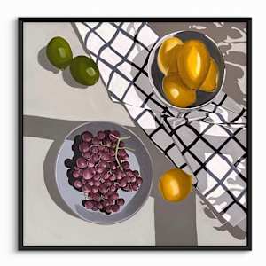 Citrus and Grapes #6 | Framed by amanda rubenstein 