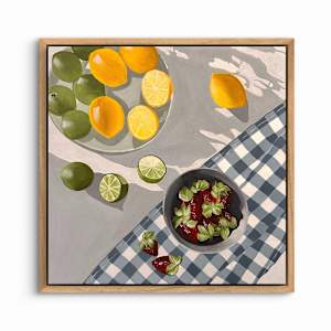Citrus and Strawberries | Framed by amanda rubenstein 