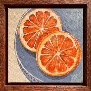 Oranges And Lemons | Mini Diptych | Framed by amanda rubenstein 