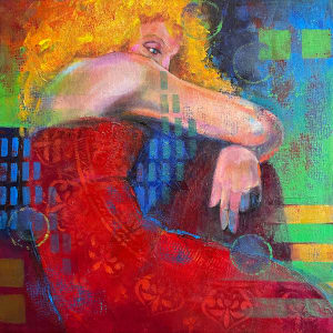 Lady in Red by Phyllis Mantik deQuevedo 