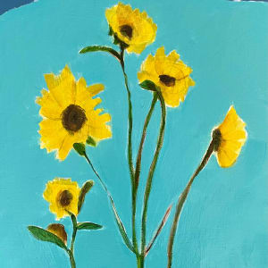 Sunflowers in the Mountains by Heather Duris