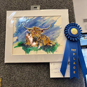 Siesta Time by Lynn Shield  Image: 1st Place Montana Watercolor Society Member Show 2023