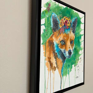 Foxy Lady by Lynn Shield  Image: Side view, framed